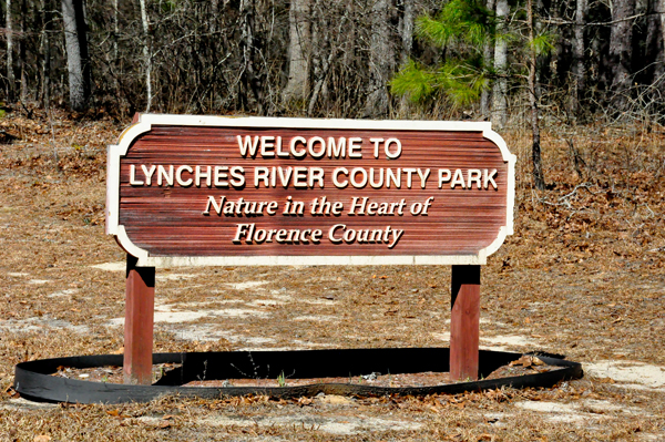 Lynches River County Park sign